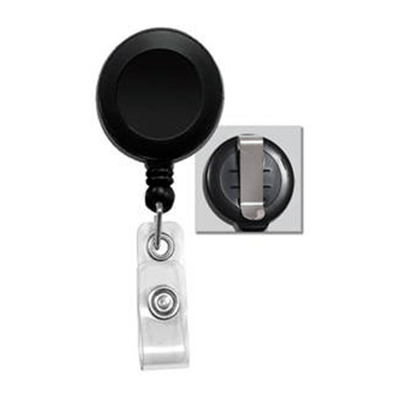 Lanyard Black Retractable Badge Reel with ID Badge Holder with