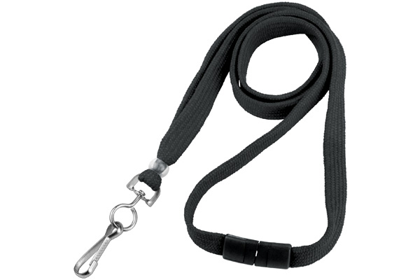 Secure ASP 3/8in Flat Breakaway Lanyard with Swivel Hook (Pack of 100) -  Click for Colours - Avon Security Products